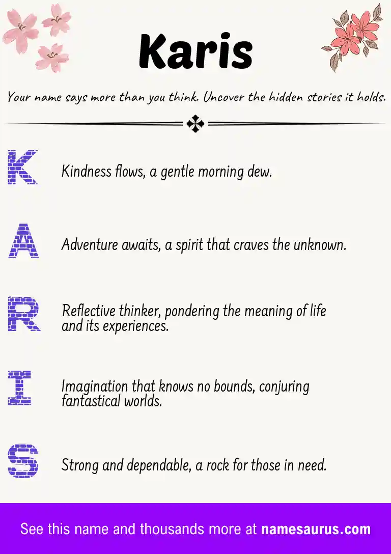Acrostic poem about Karis.