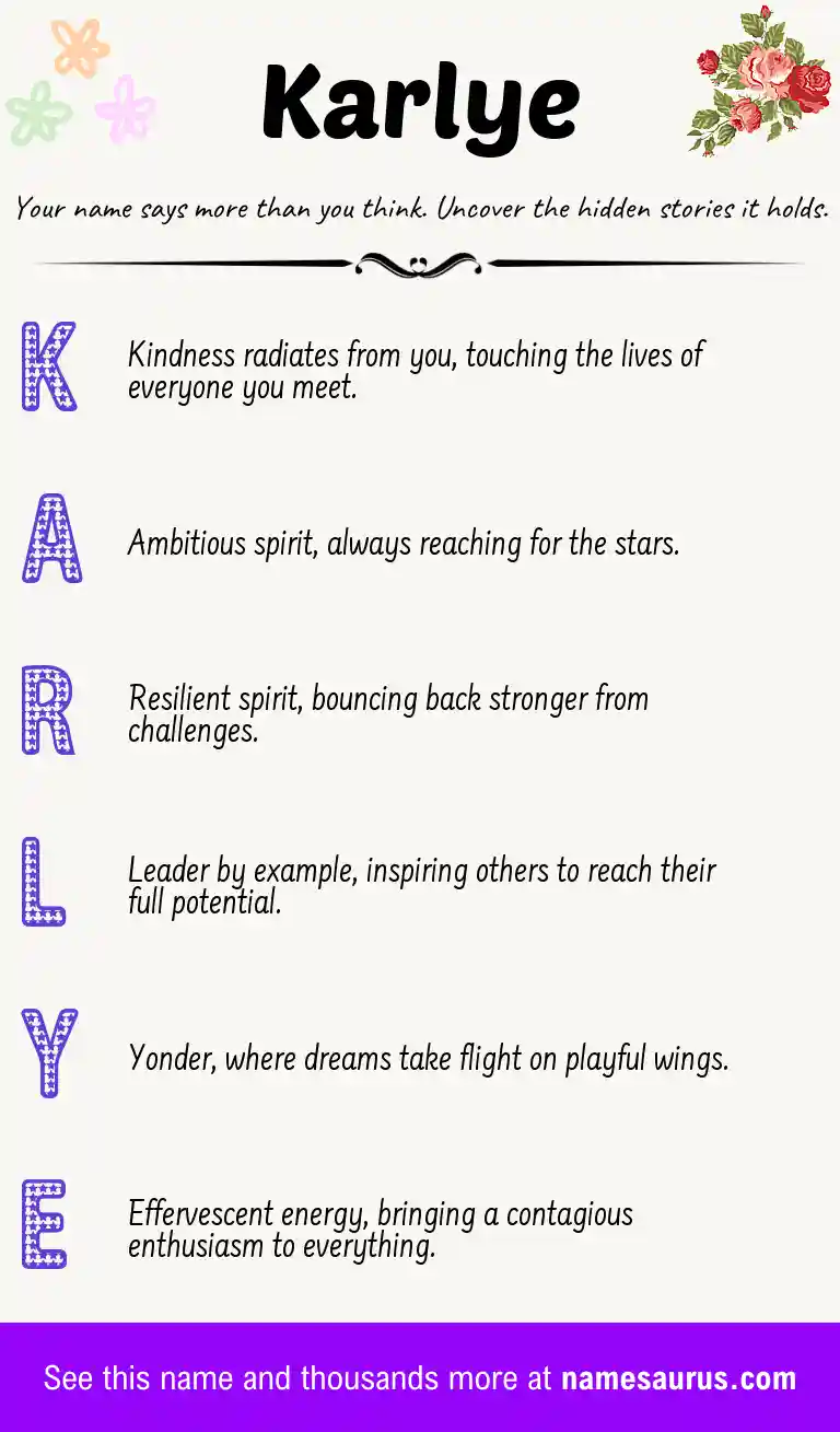 Acrostic poem about Karlye.