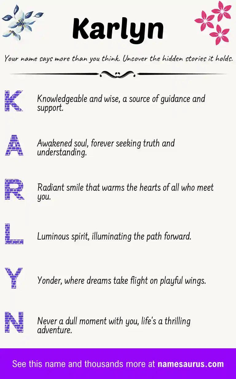 Acrostic poem about Karlyn.