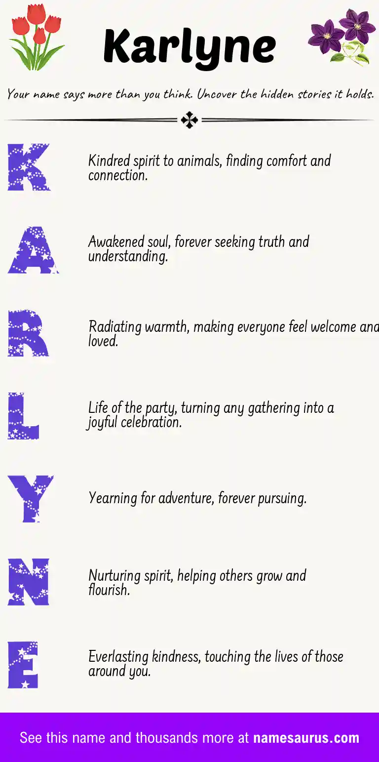 Acrostic poem about Karlyne.