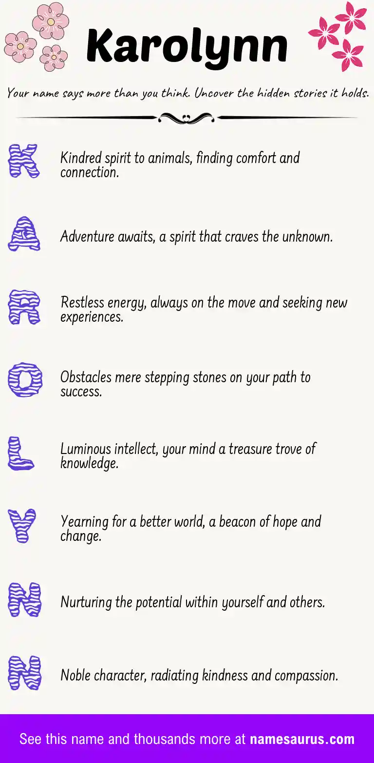 Acrostic poem about Karolynn.
