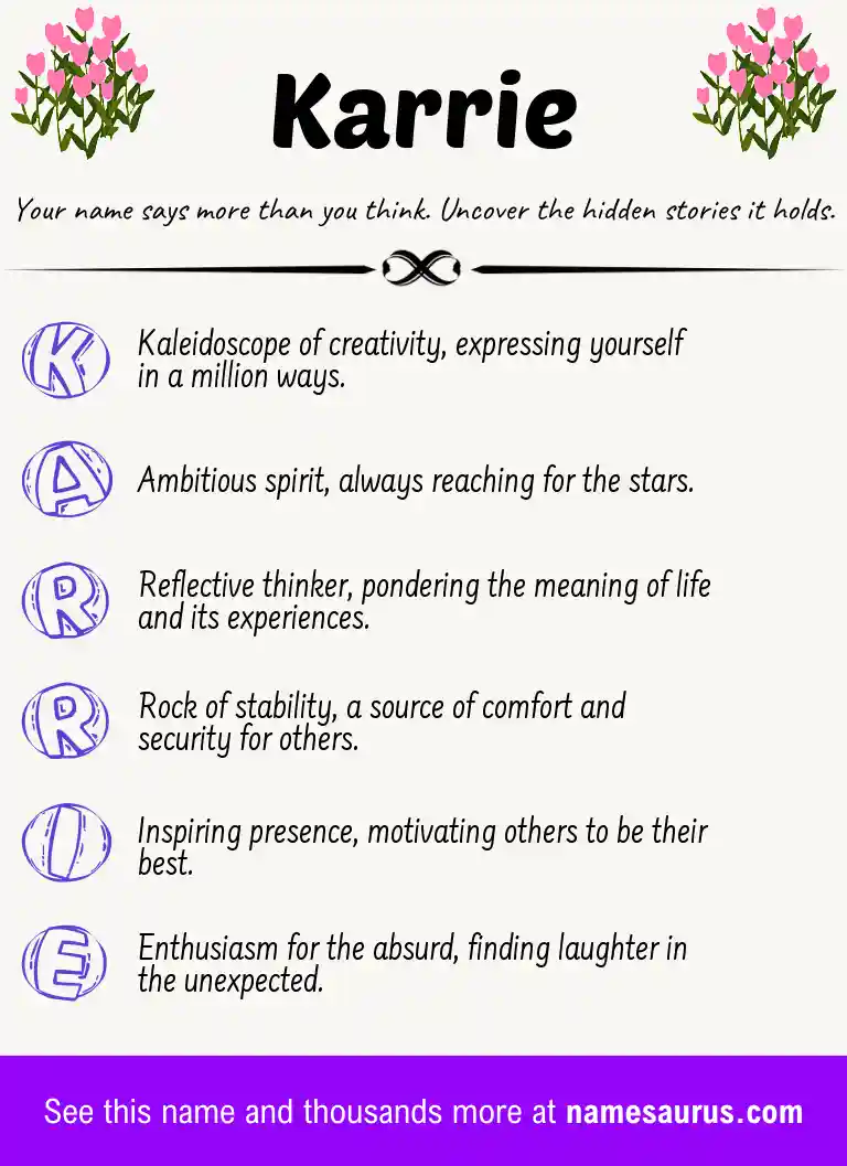 Acrostic poem about Karrie.