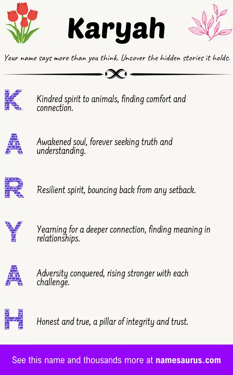 Acrostic poem about Karyah.