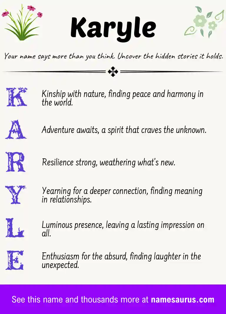 Acrostic poem about Karyle.