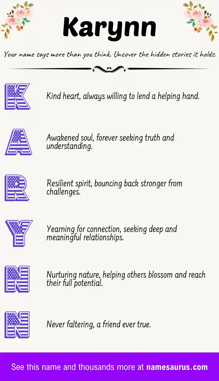 Acrostic poem about Karynn.
