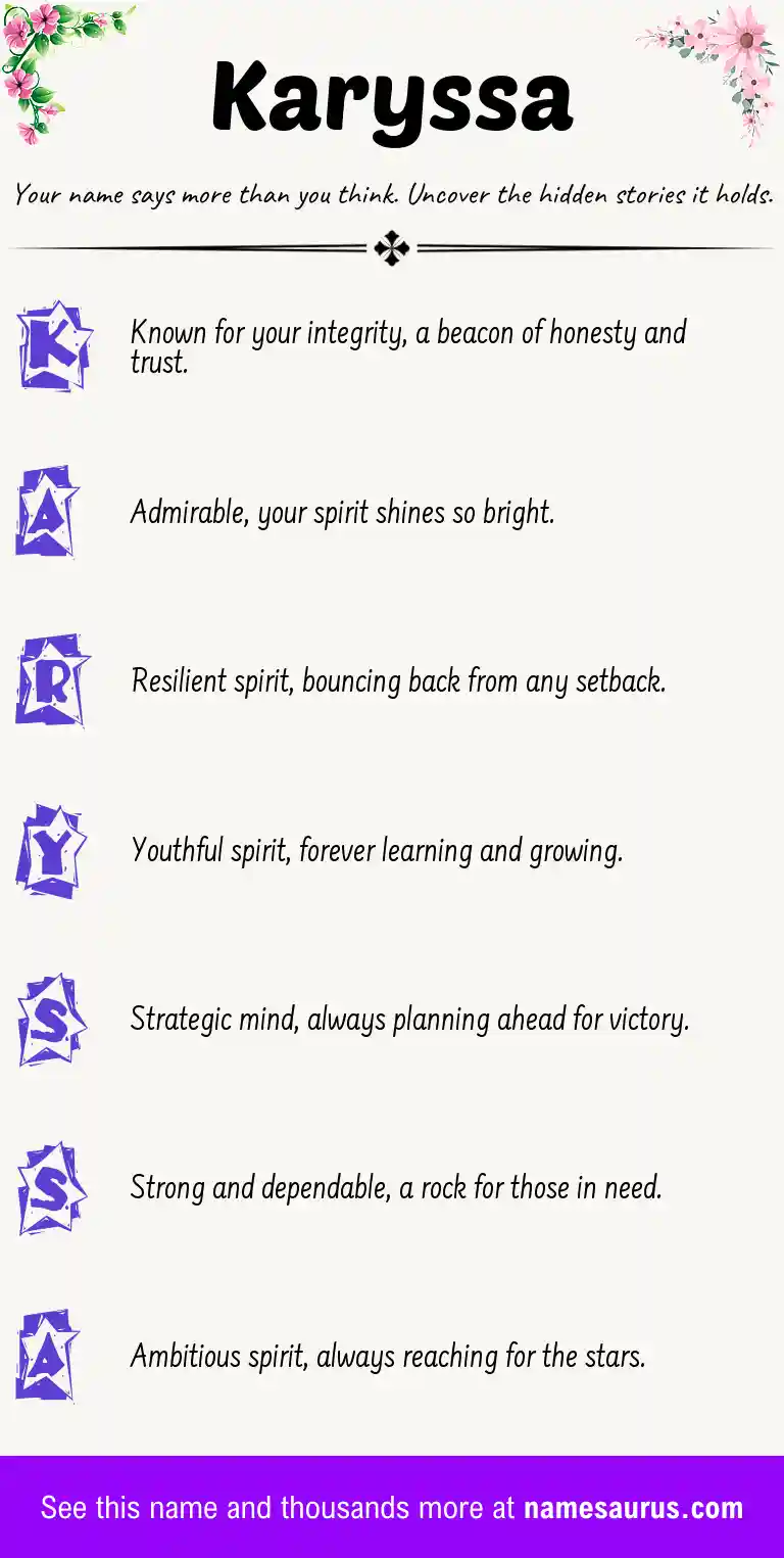 Acrostic poem about Karyssa.