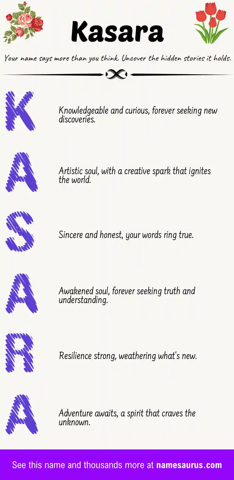 Acrostic poem about Kasara.