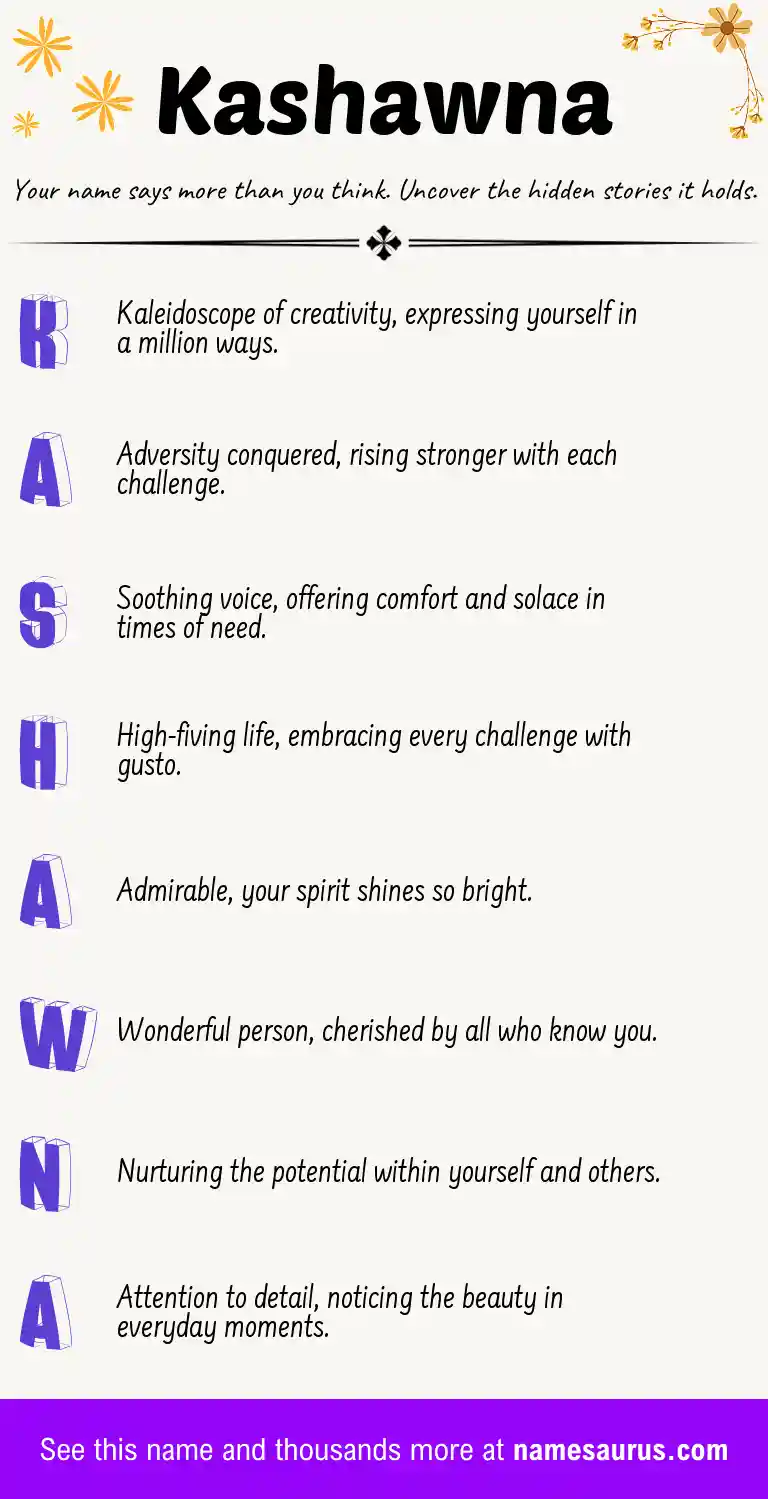 Acrostic poem about Kashawna.