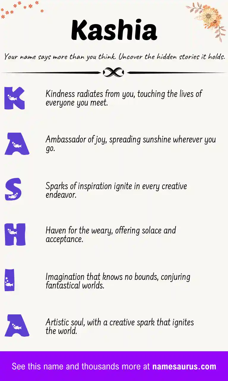 Acrostic poem about Kashia.