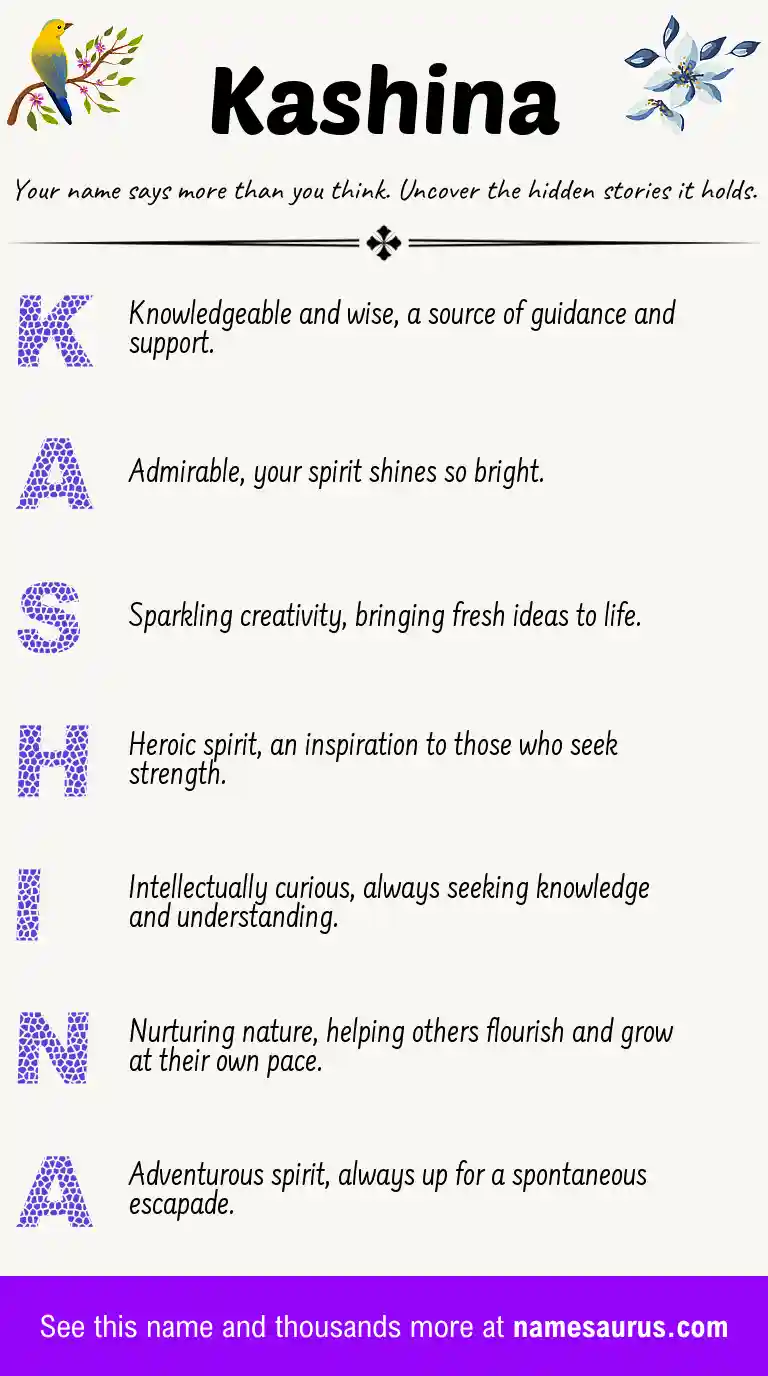 Acrostic poem about Kashina.