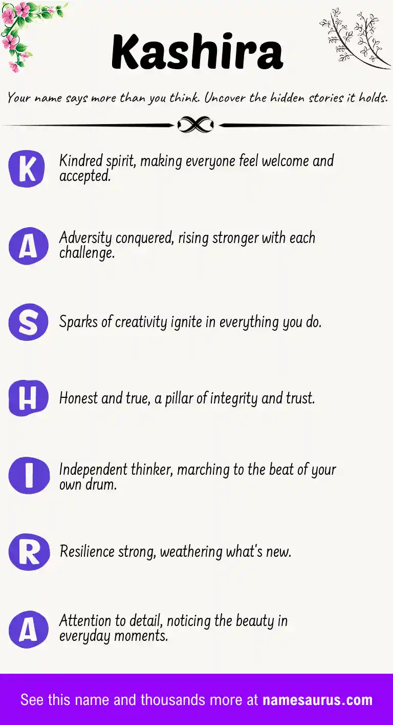 Acrostic poem about Kashira.