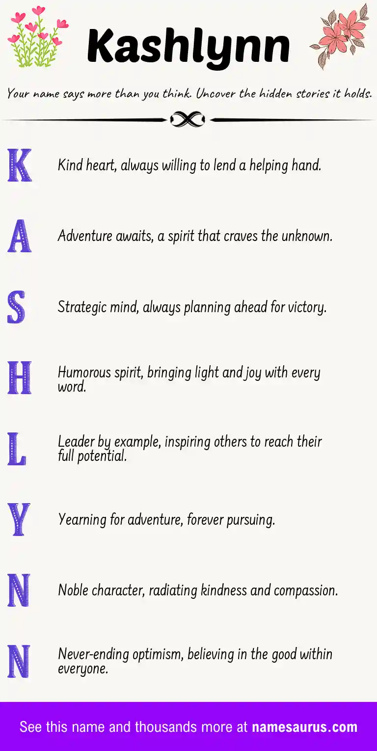 Acrostic poem about Kashlynn.