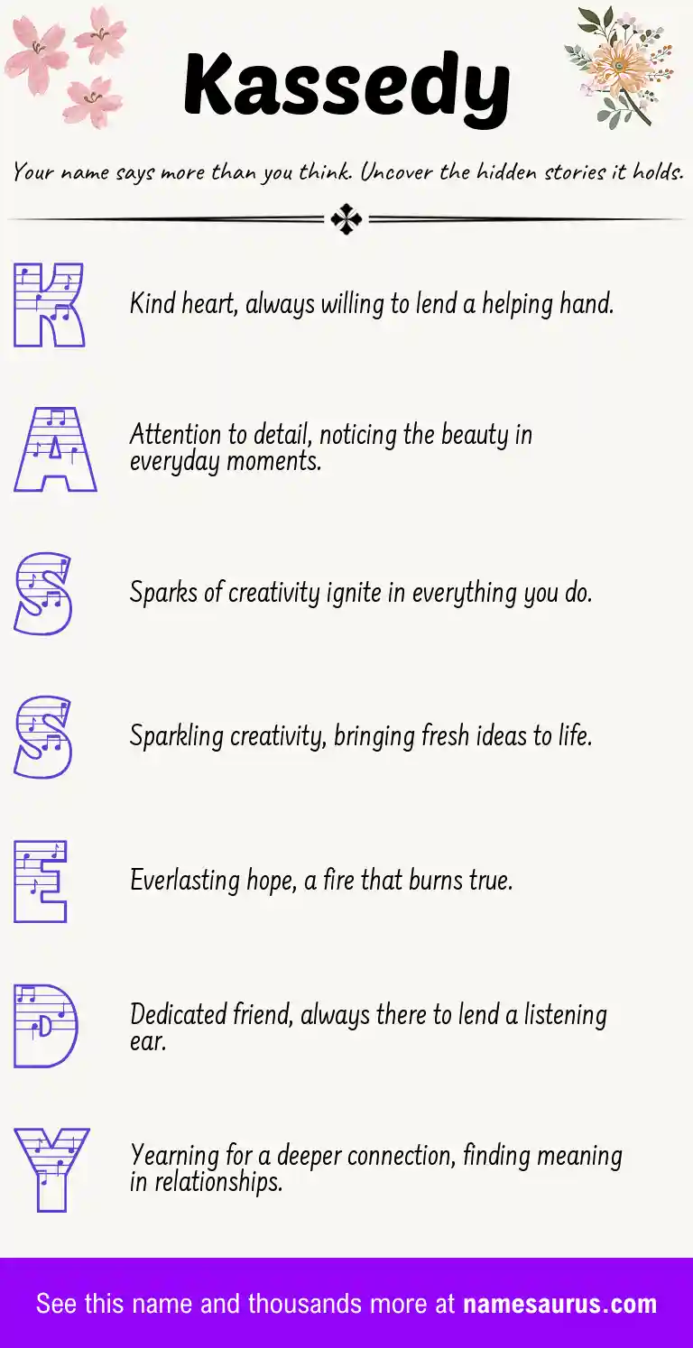 Acrostic poem about Kassedy.
