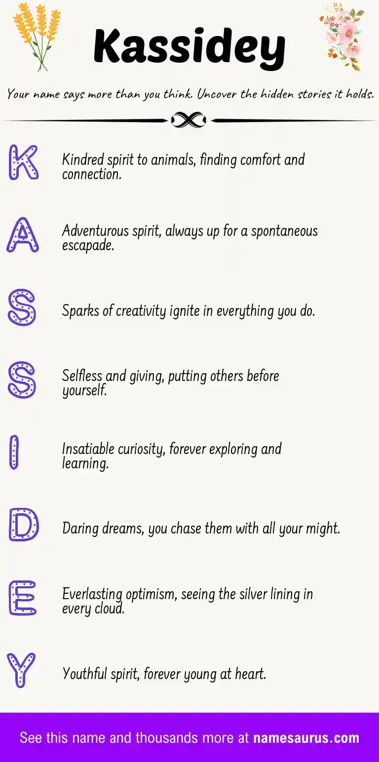 Acrostic poem about Kassidey.