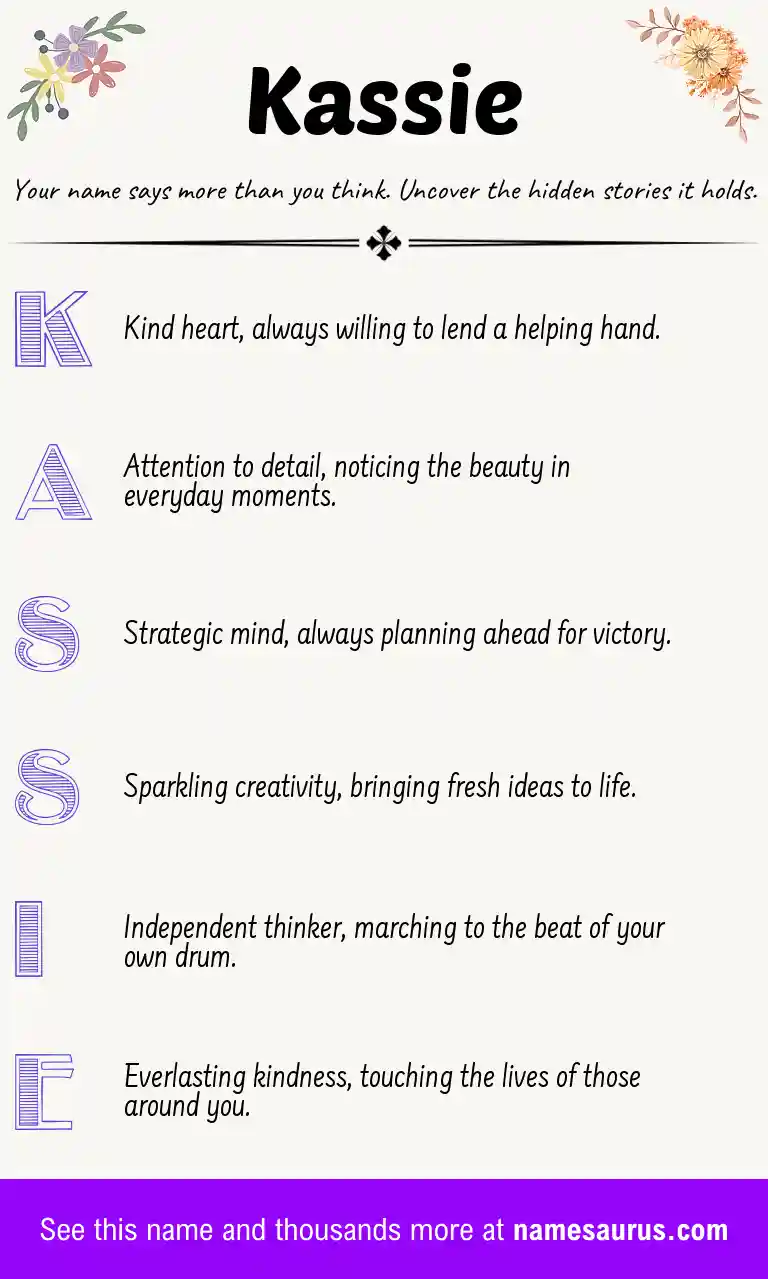 Acrostic poem about Kassie.
