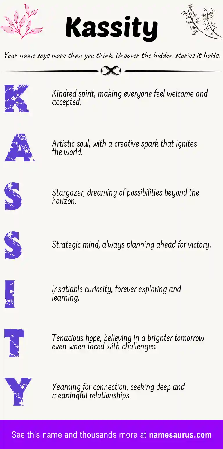 Acrostic poem about Kassity.