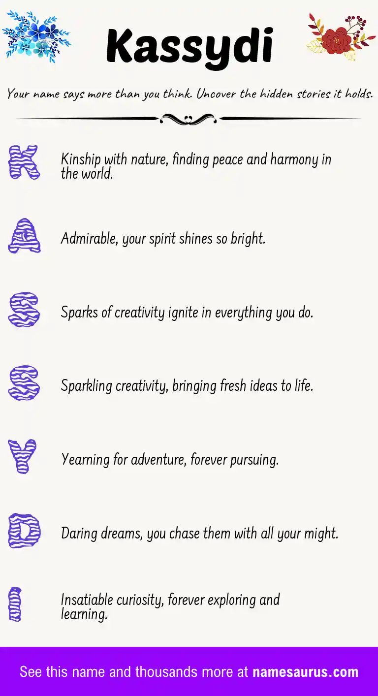 Acrostic poem about Kassydi.