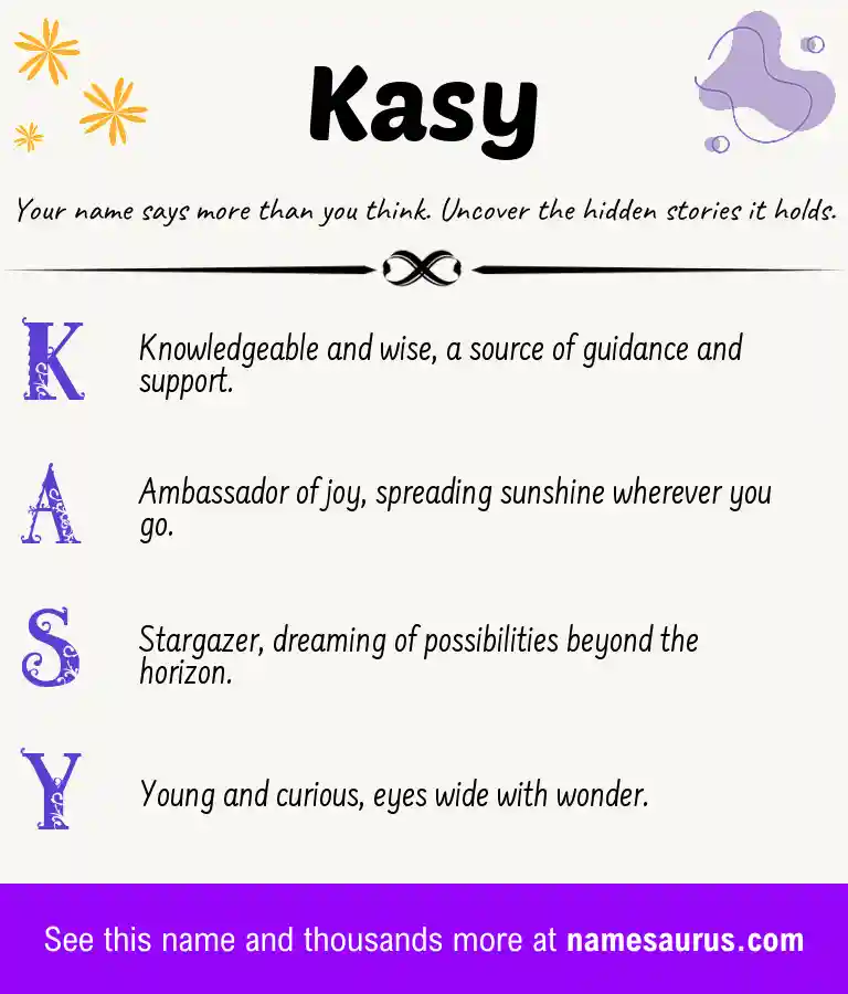 Acrostic poem about Kasy.