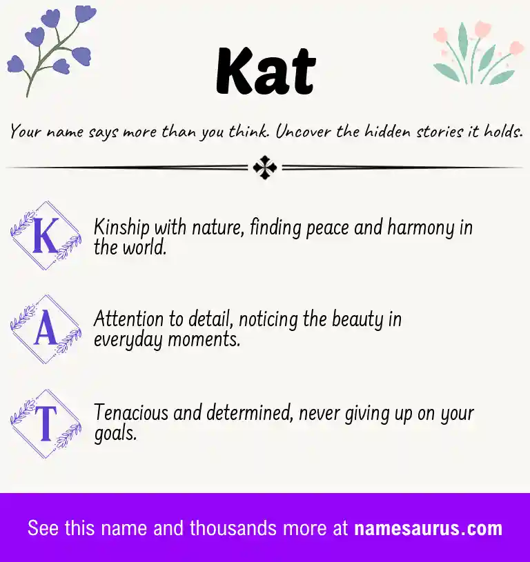Acrostic poem about Kat.