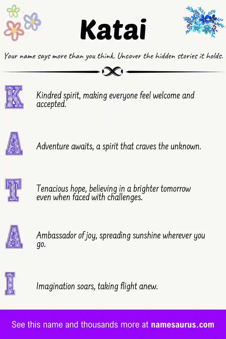 Acrostic poem about Katai.