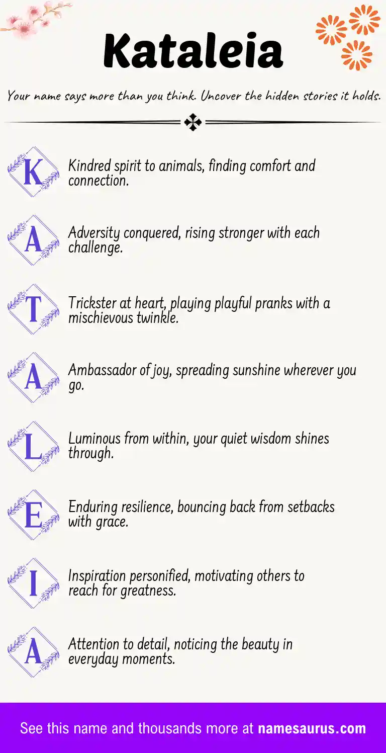 Acrostic poem about Kataleia.