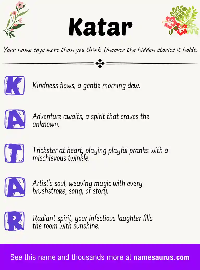 Acrostic poem about Katar.