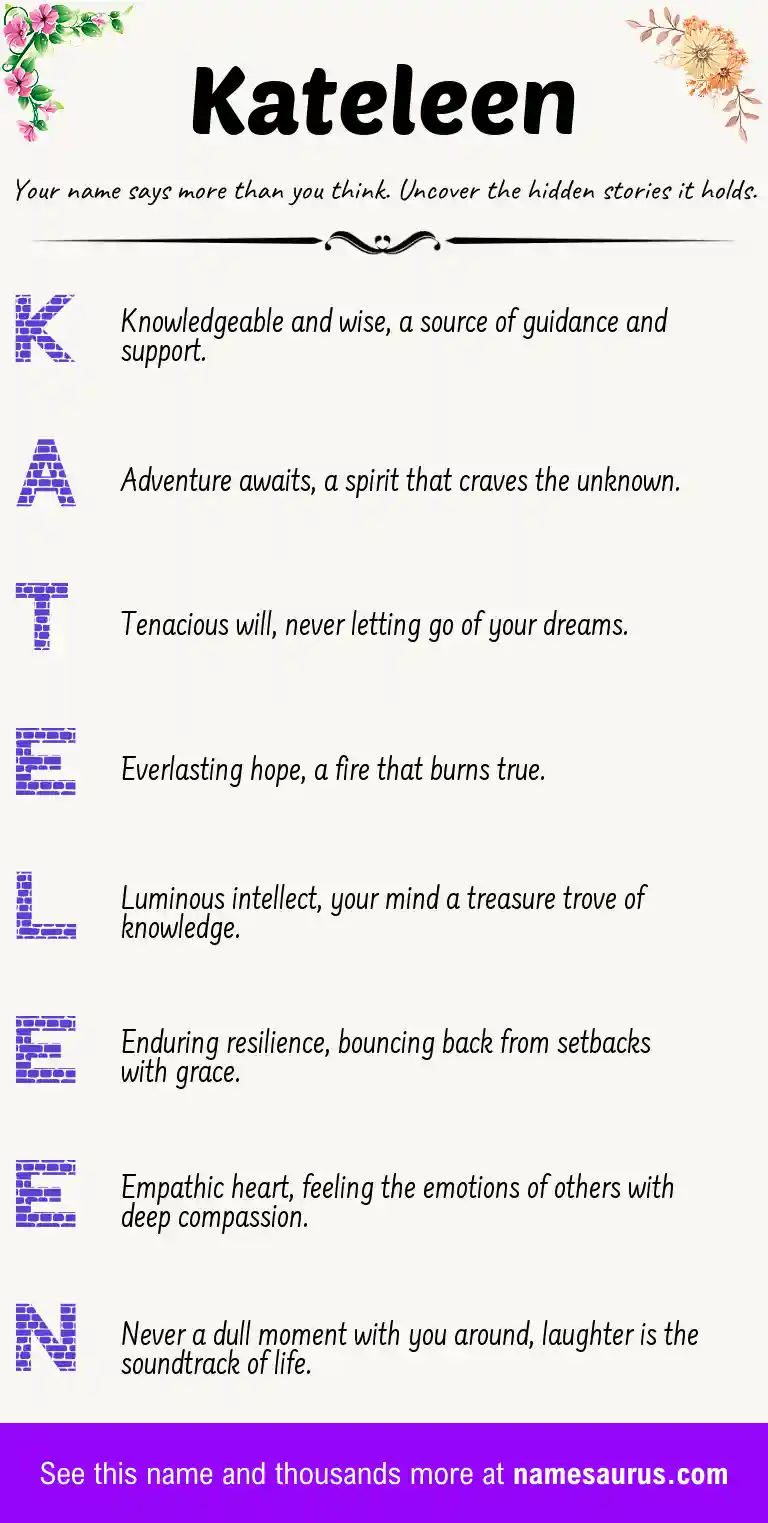 Acrostic poem about Kateleen.