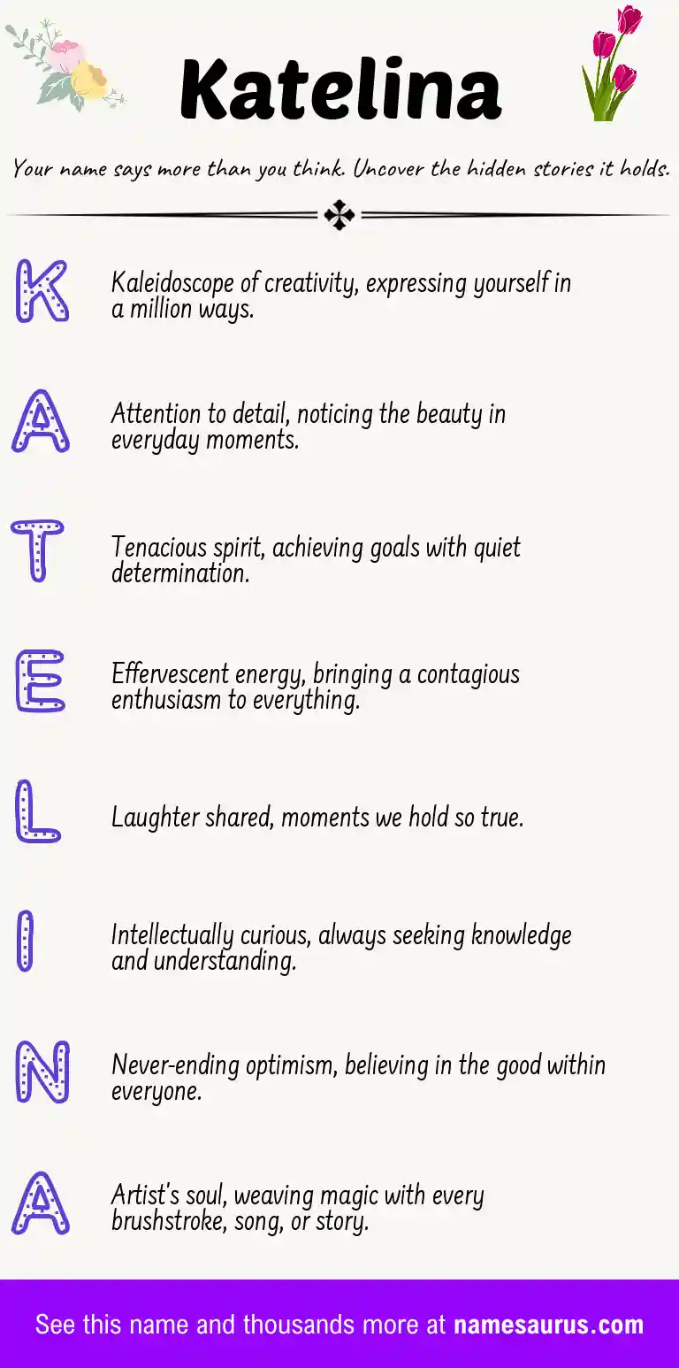 Acrostic poem about Katelina.