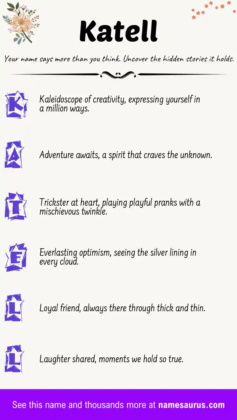 Acrostic poem about Katell.