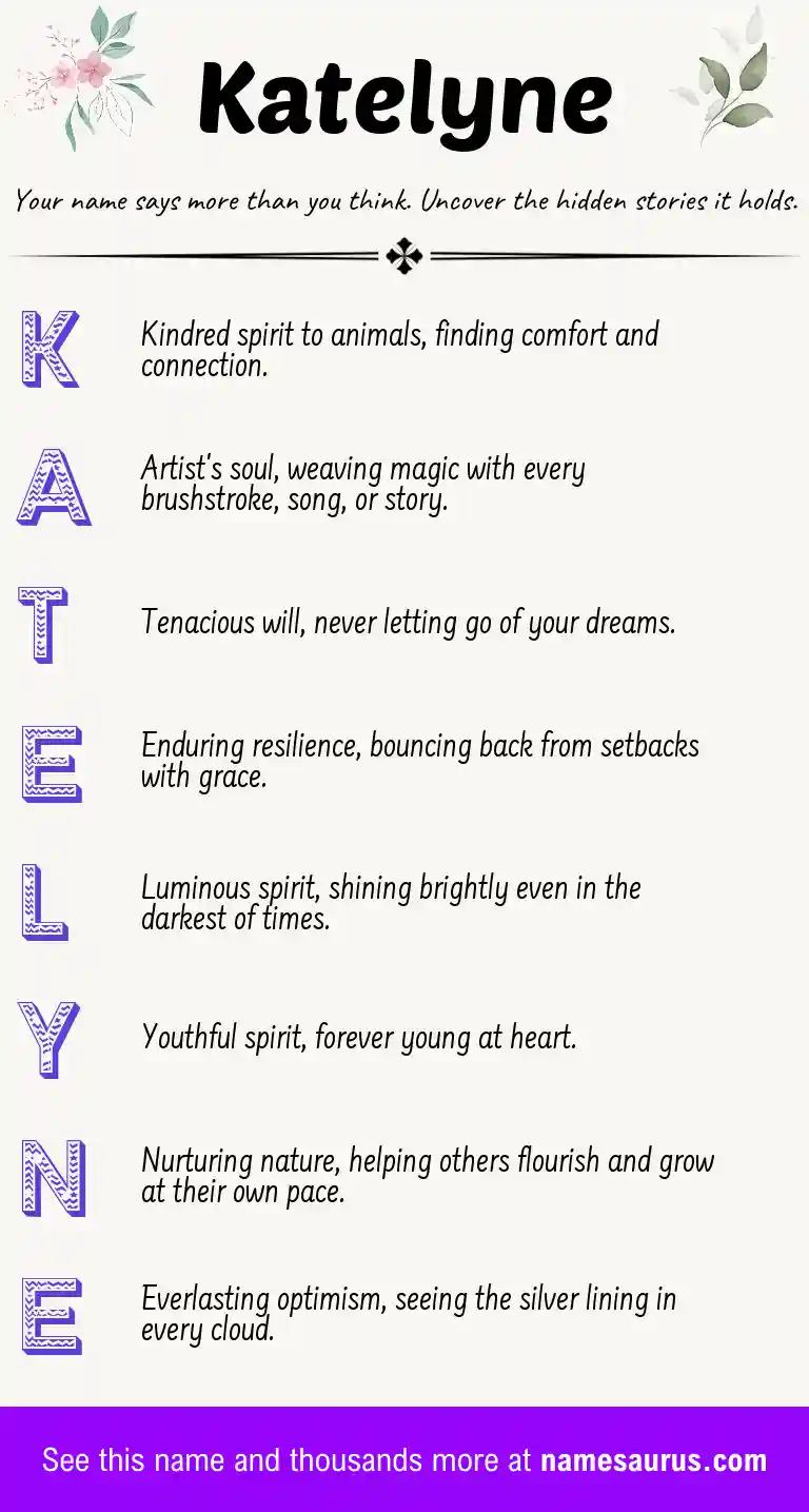 Acrostic poem about Katelyne.