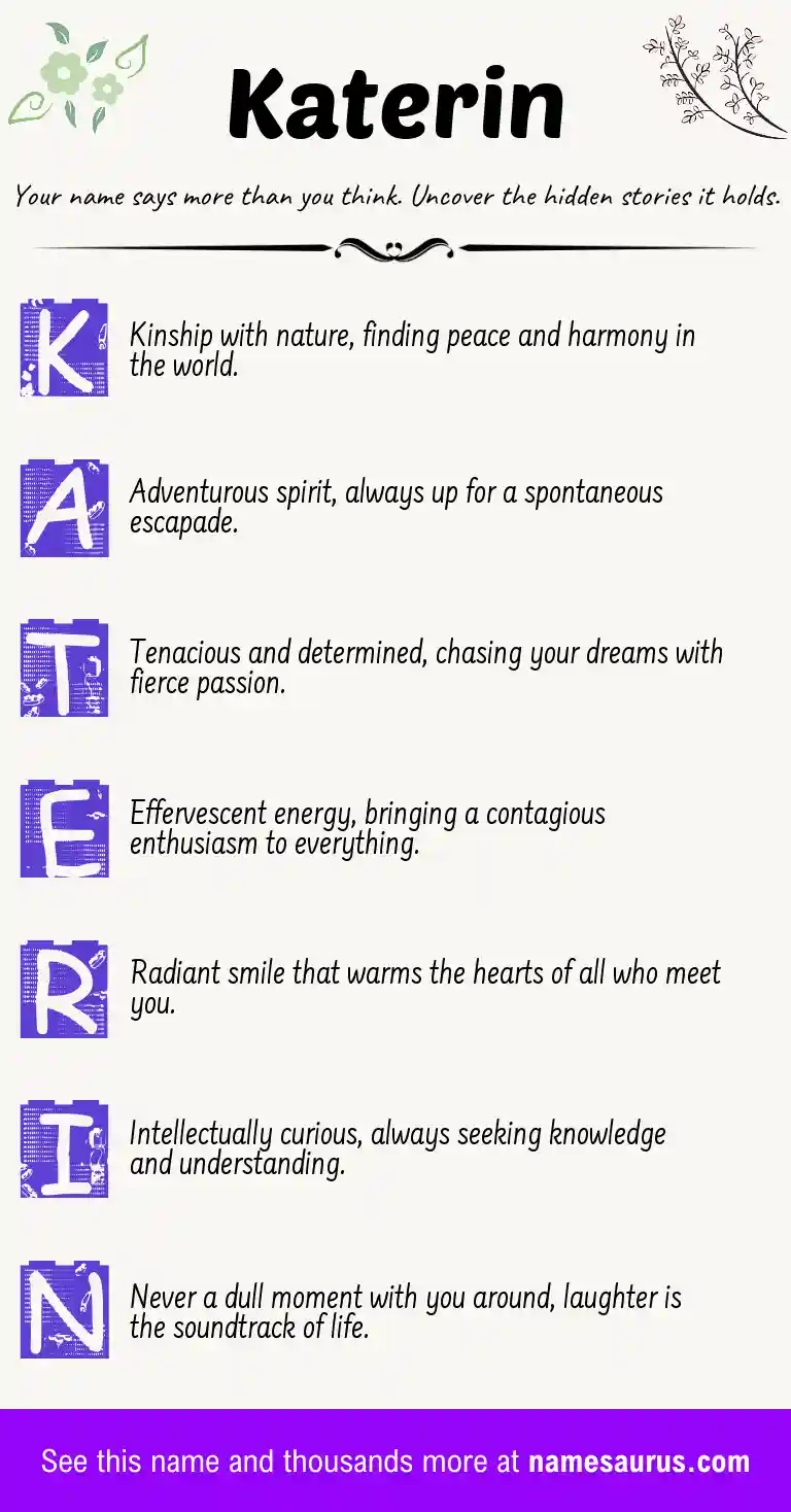 Acrostic poem about Katerin.
