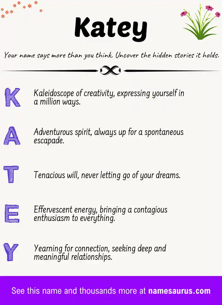 Acrostic poem about Katey.