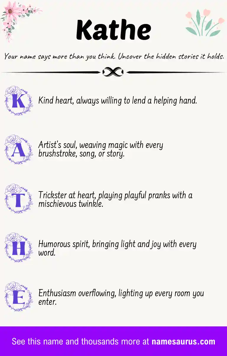 Acrostic poem about Kathe.