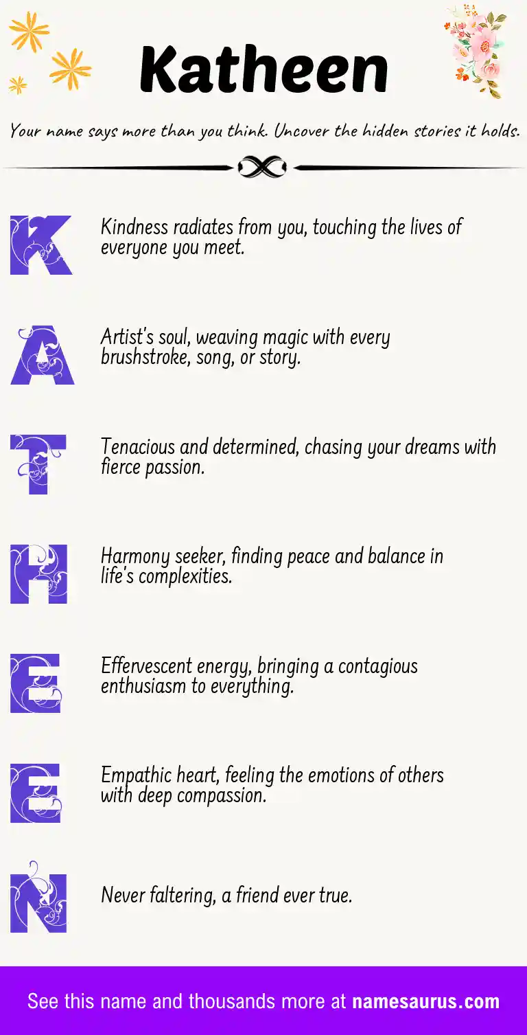Acrostic poem about Katheen.
