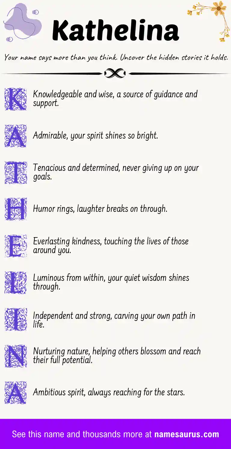 Acrostic poem about Kathelina.