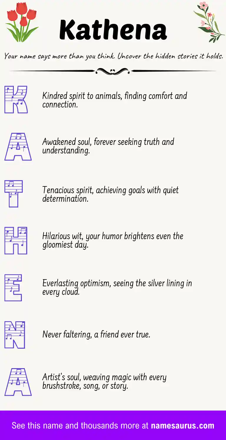 Acrostic poem about Kathena.
