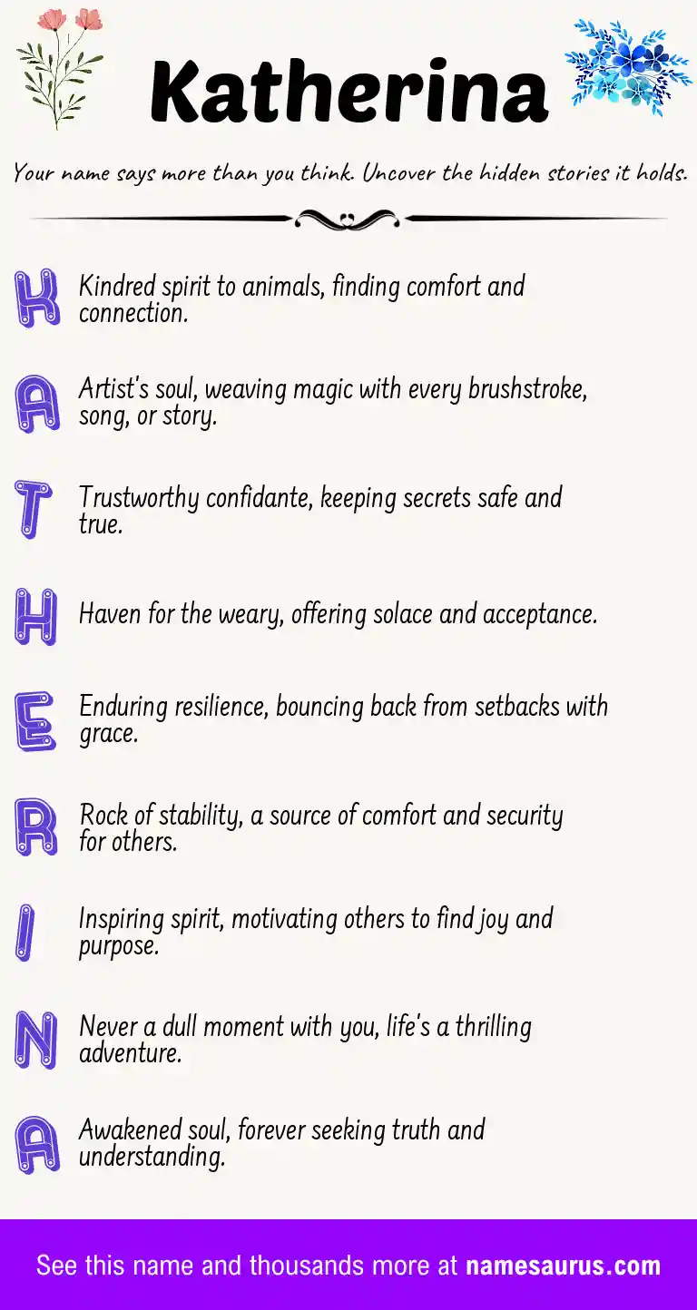 Acrostic poem about Katherina.