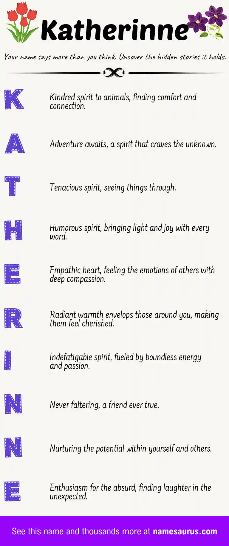 Acrostic poem about Katherinne.
