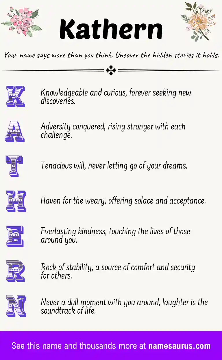 Acrostic poem about Kathern.
