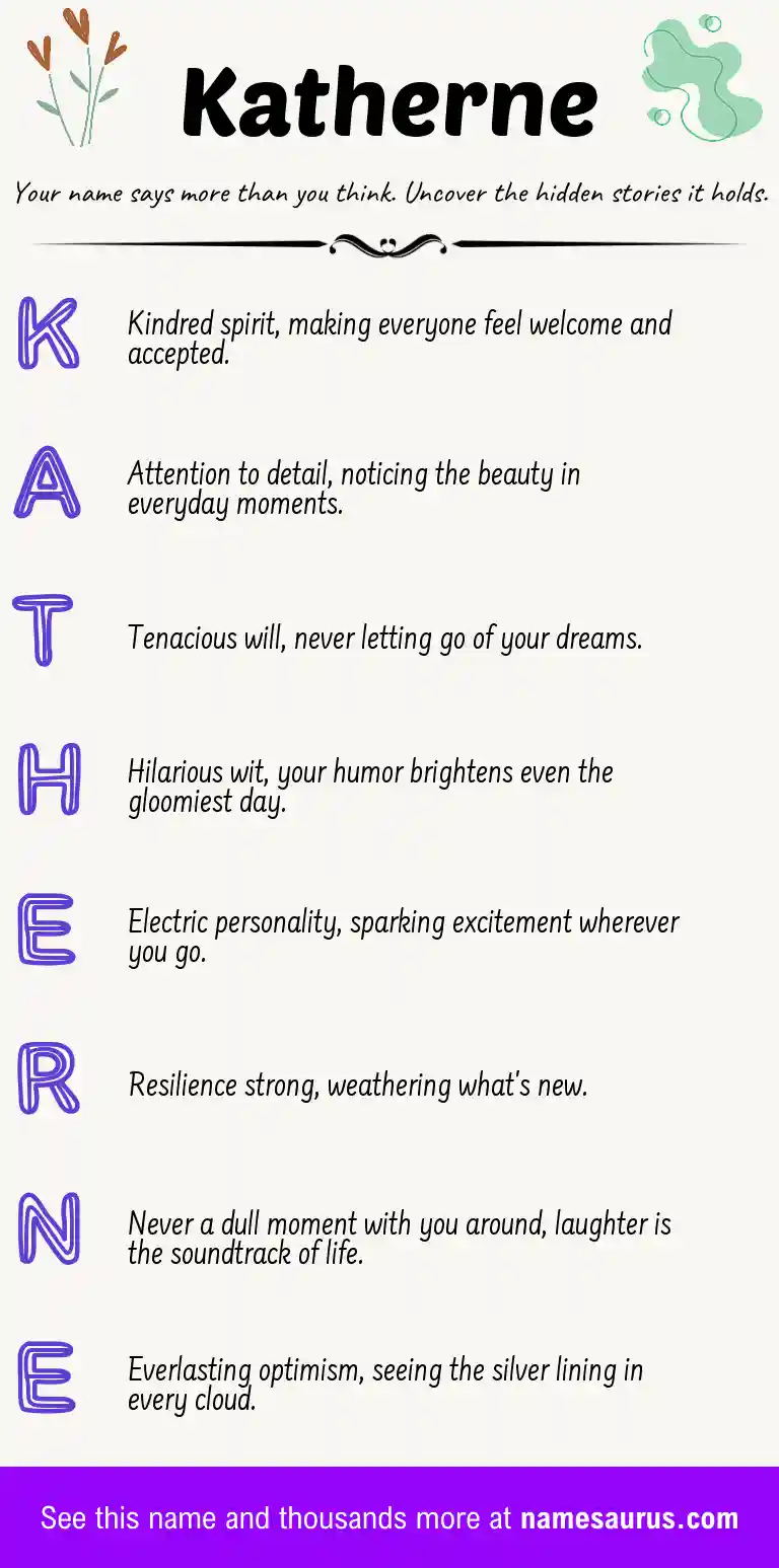 Acrostic poem about Katherne.