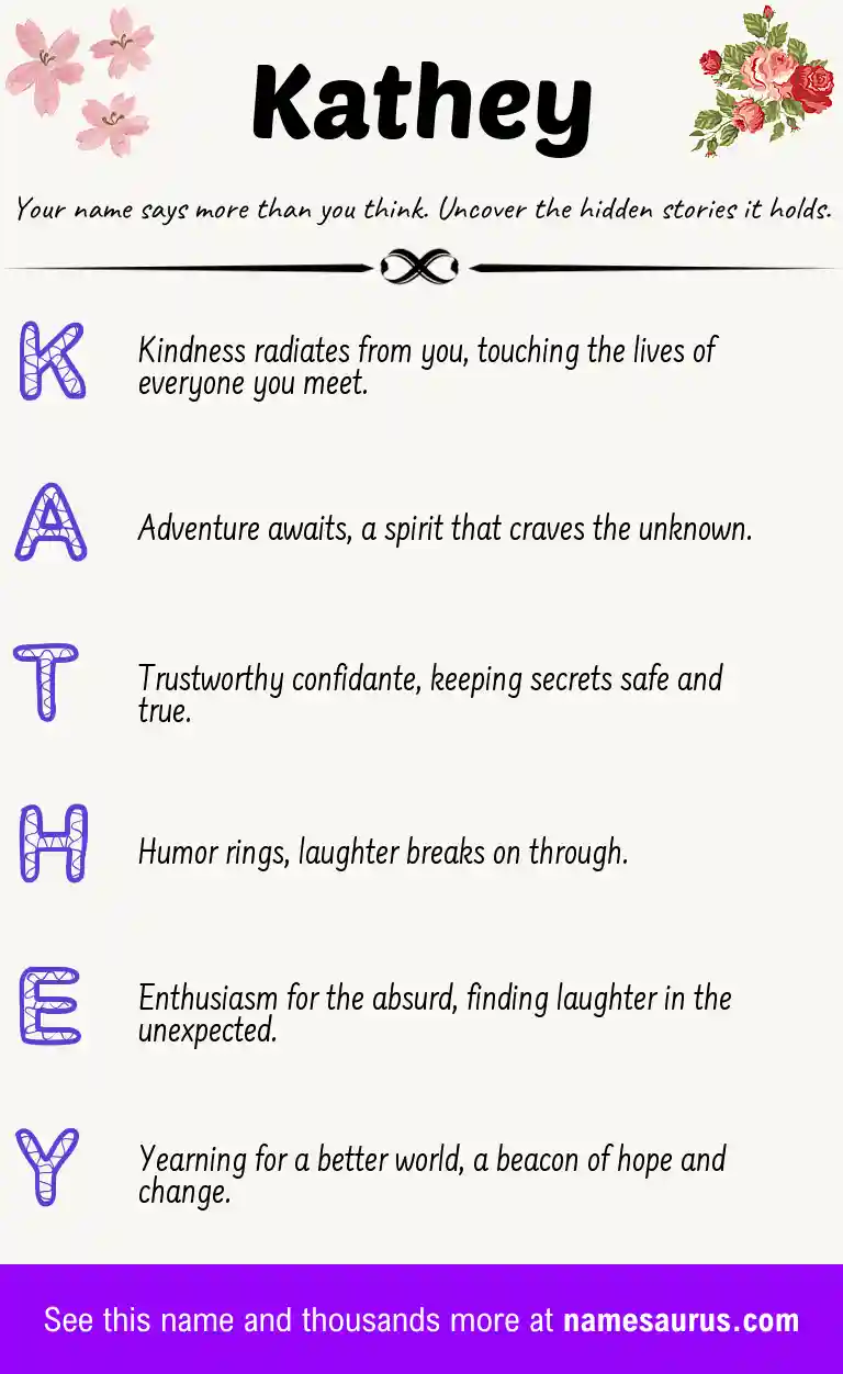 Acrostic poem about Kathey.