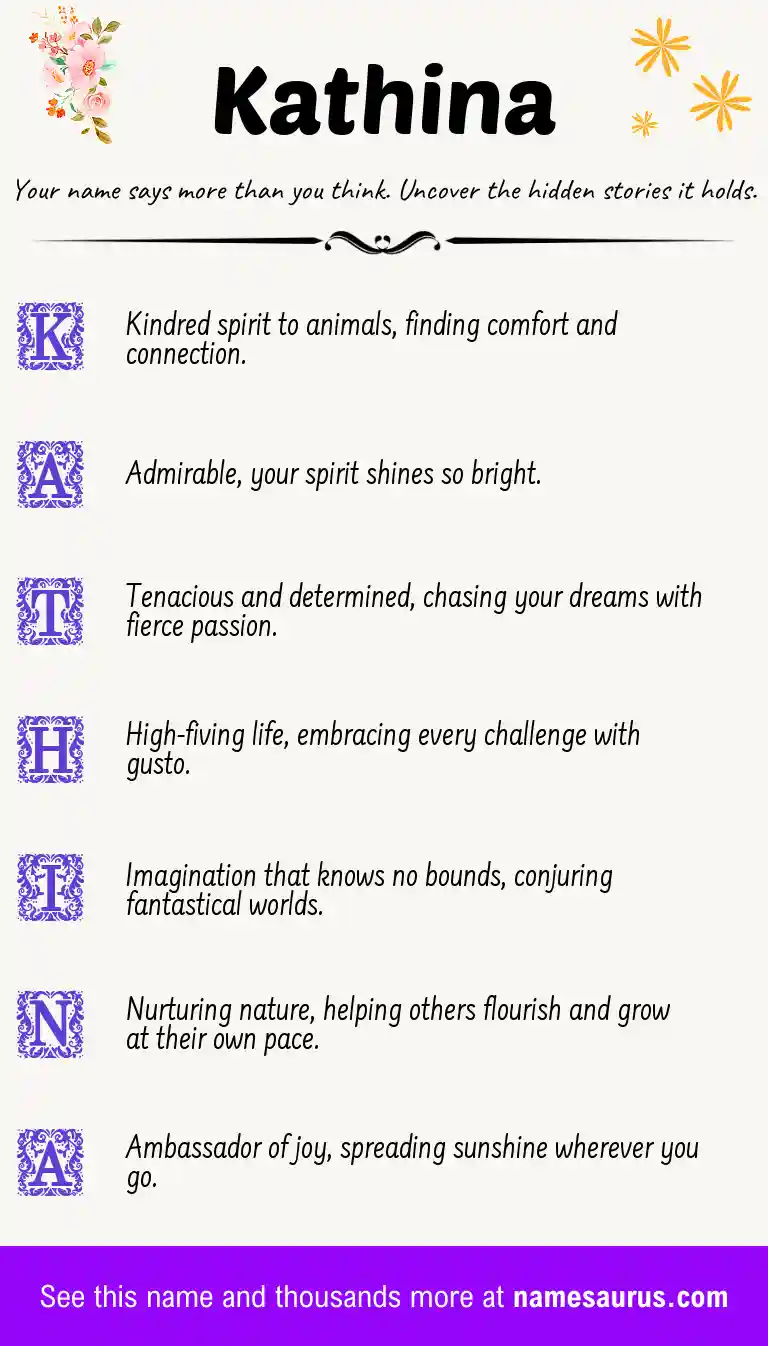 Acrostic poem about Kathina.