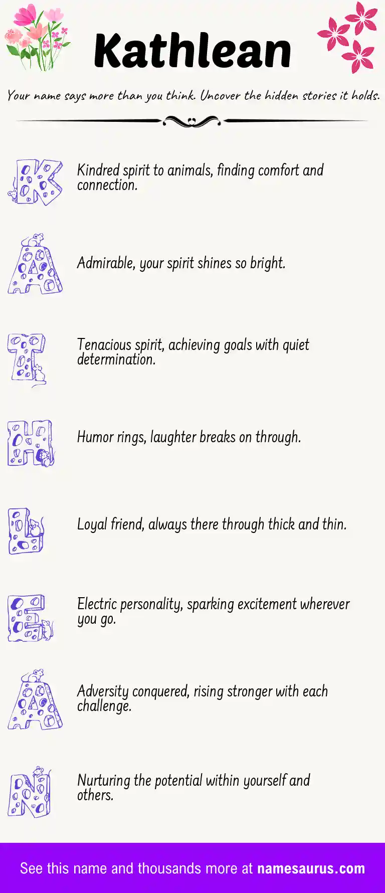 Acrostic poem about Kathlean.