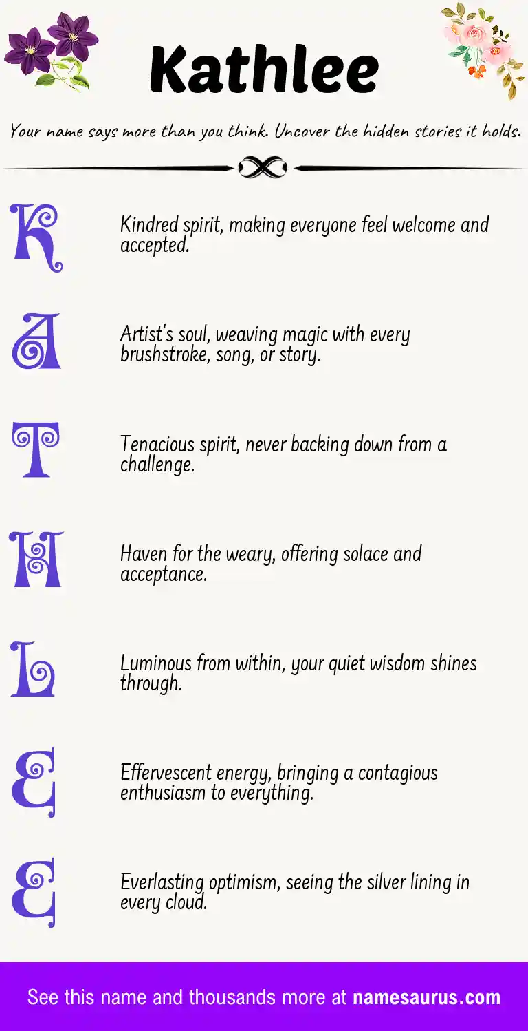 Acrostic poem about Kathlee.