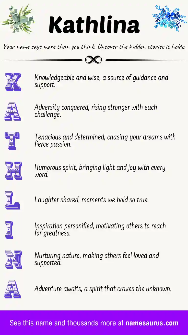 Acrostic poem about Kathlina.