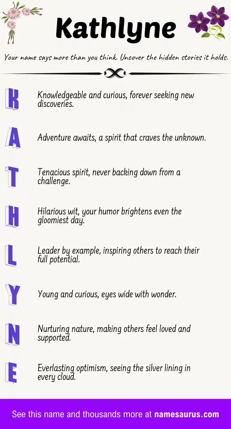 Acrostic poem about Kathlyne.