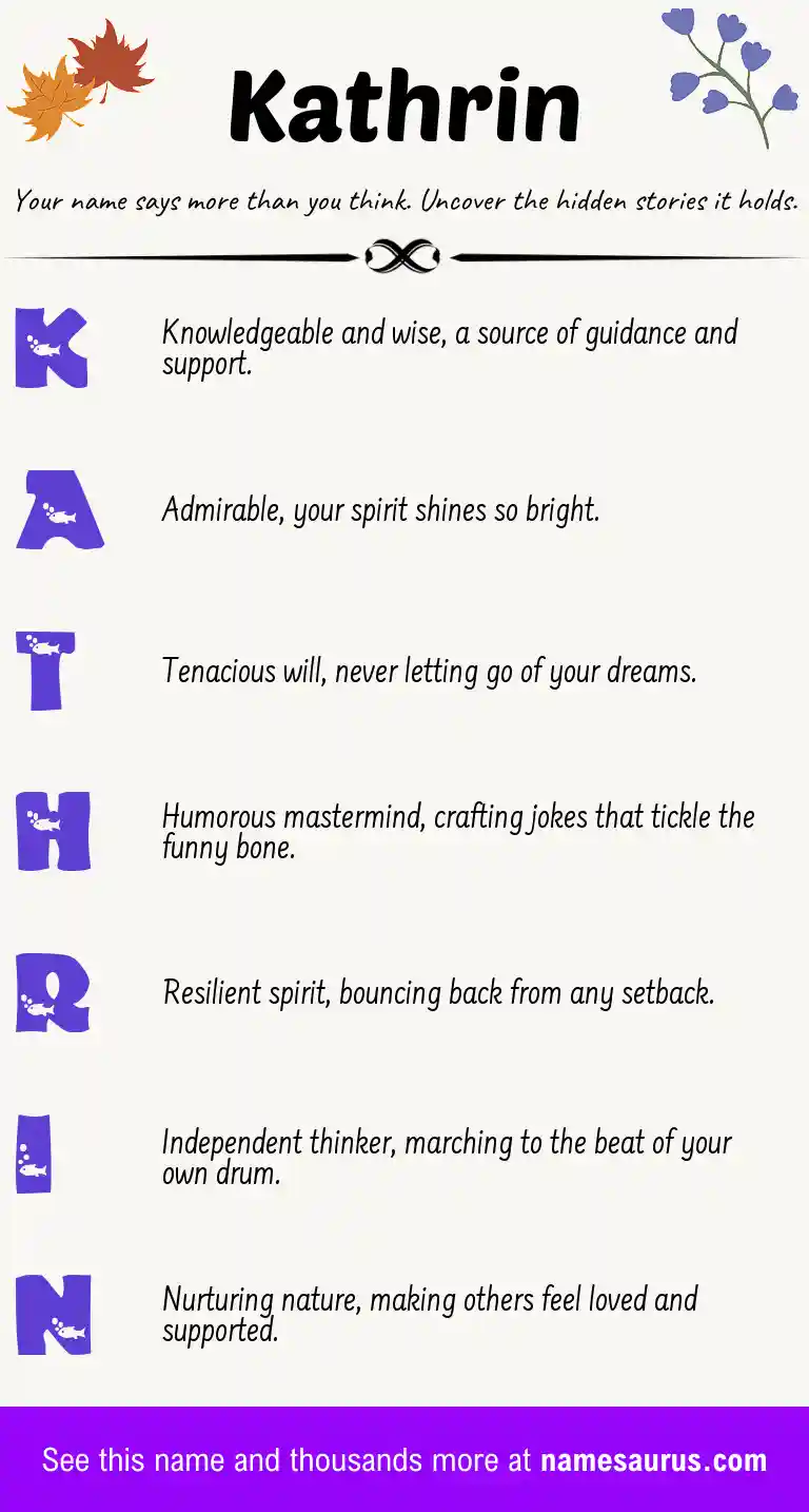 Acrostic poem about Kathrin.
