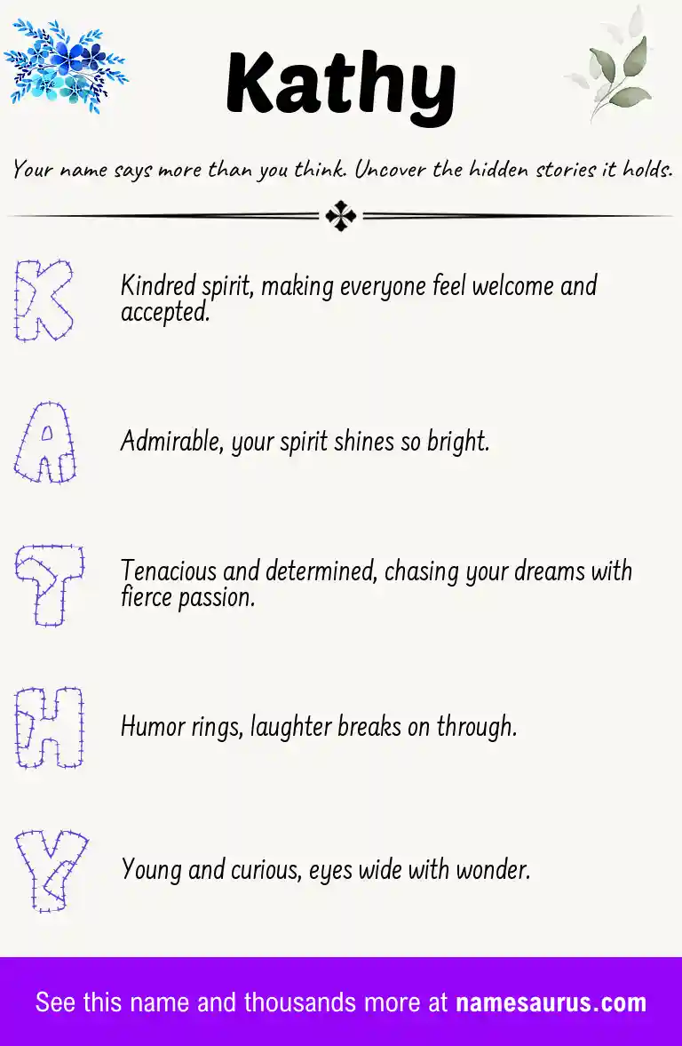 Acrostic poem about Kathy.