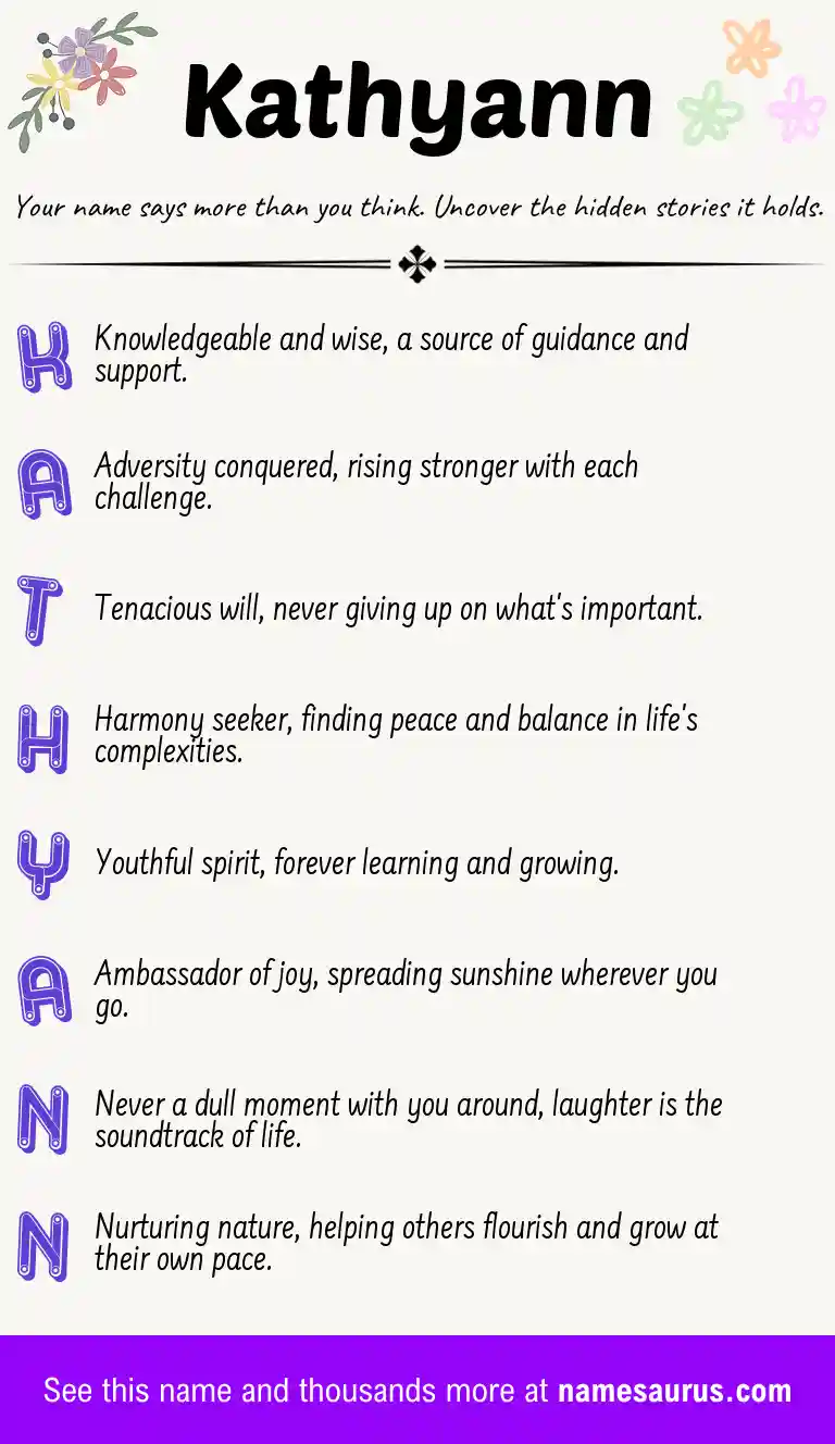 Acrostic poem about Kathyann.