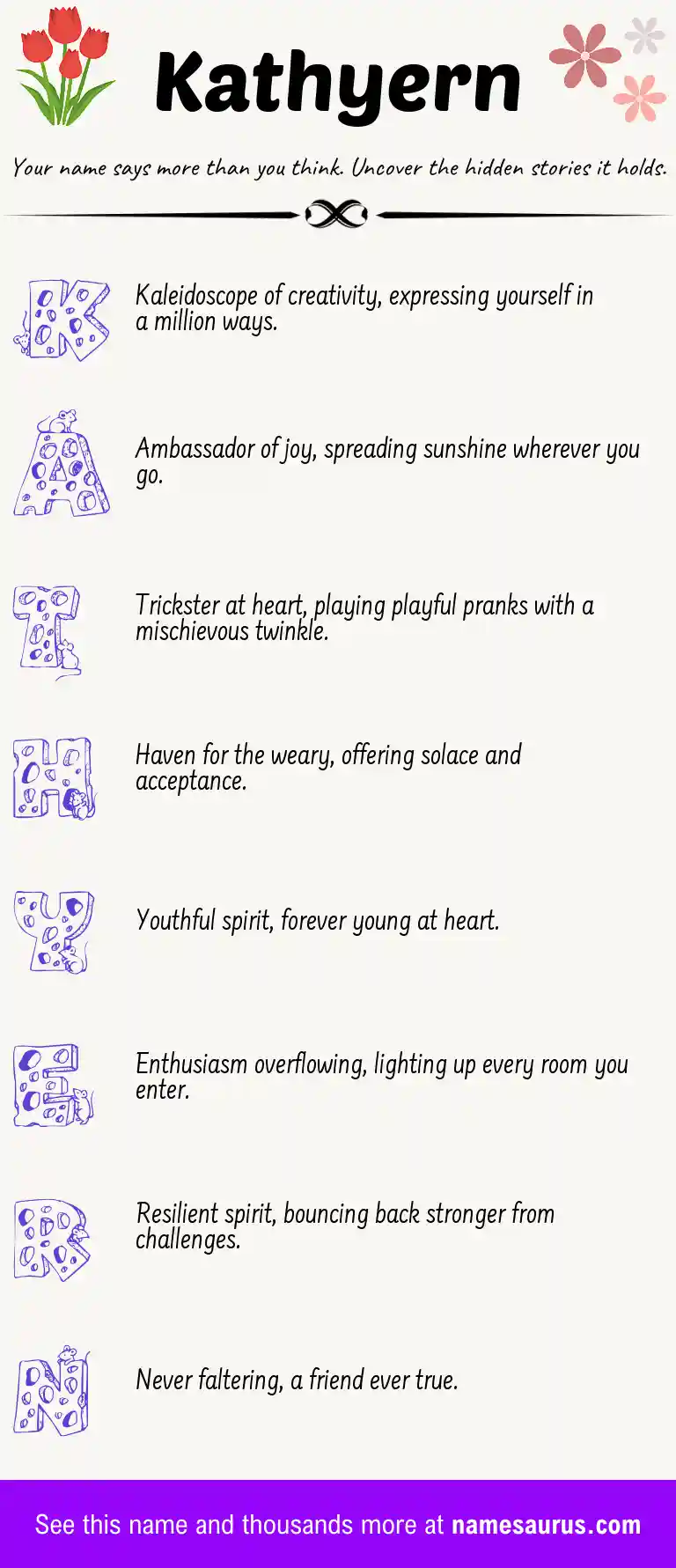 Acrostic poem about Kathyern.